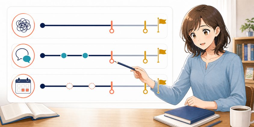 独学を続けるか切り替えるかを3つの基準で判断する女性