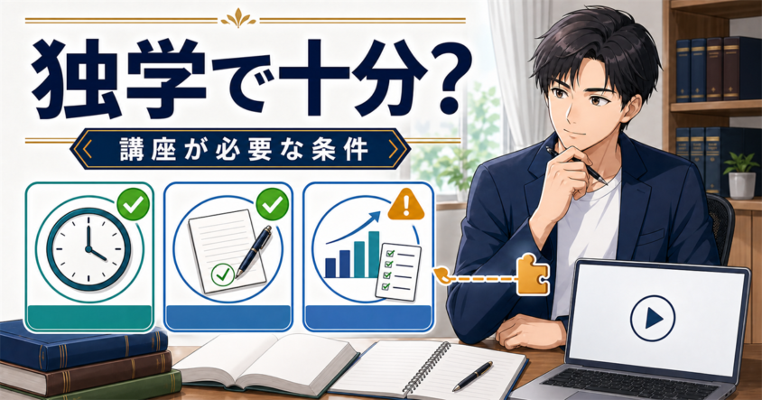 行政書士は独学で十分？講座が必要になる人の条件