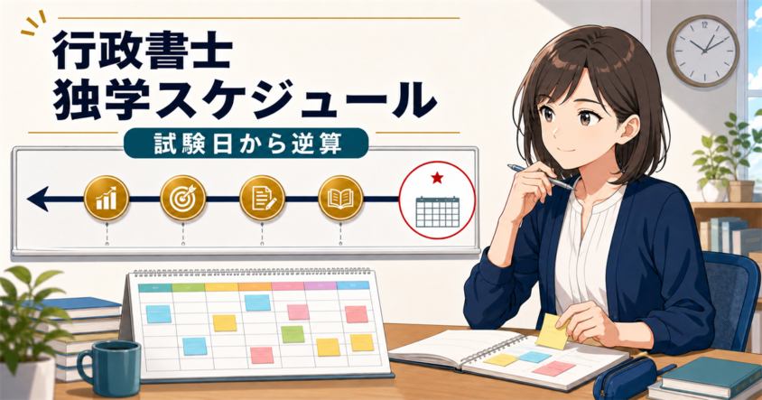 行政書士の独学スケジュール｜試験日から逆算する学習計画