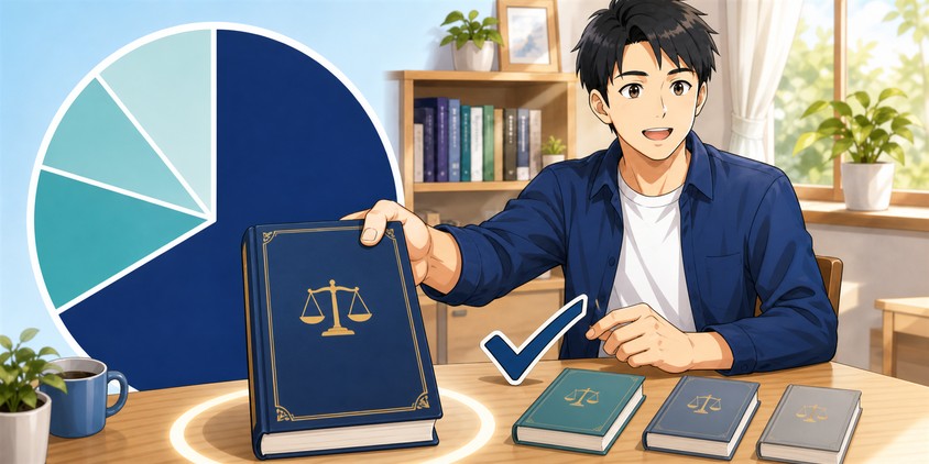 行政法から学習を始める男性受験生