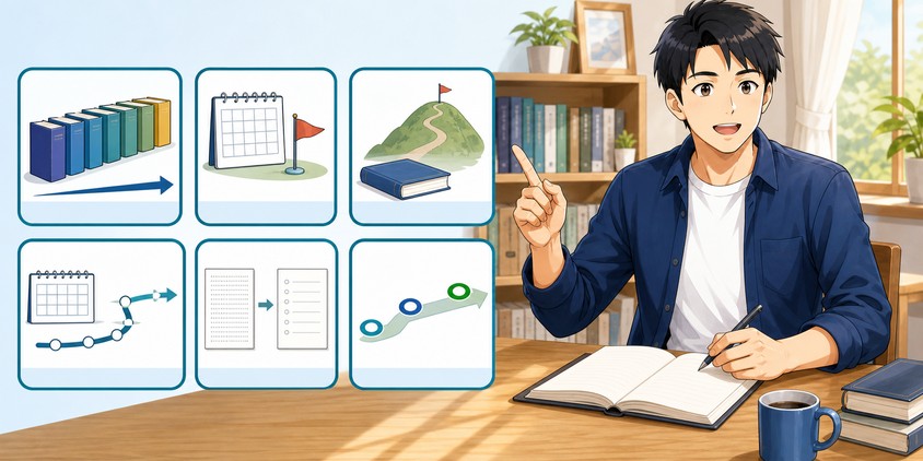 法律初心者の独学勉強法の疑問に答える男性受験生