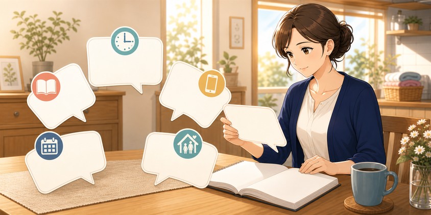 主婦の行政書士独学に関する疑問を整理する女性
